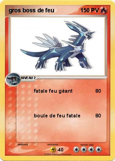 Pokemon gros boss de feu