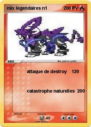 Pokemon mix legendaires n1
