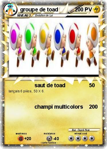 Pokemon groupe de toad