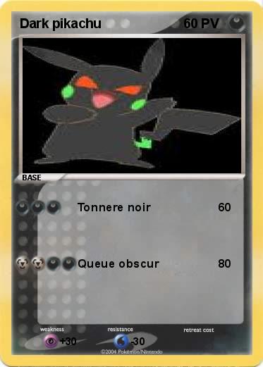 Pokemon Dark pikachu
