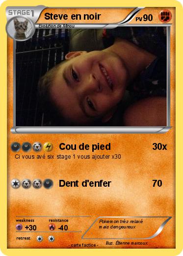 Pokemon Steve en noir