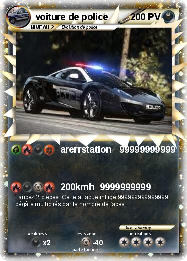Pokemon voiture de police