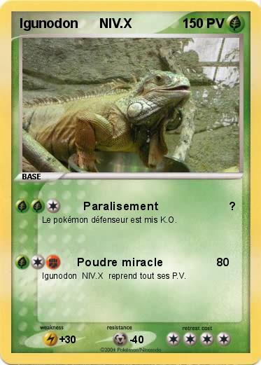 Pokemon Igunodon      NIV.X