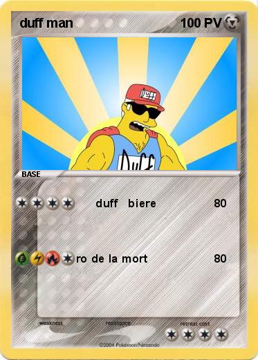 Pokemon duff man                            