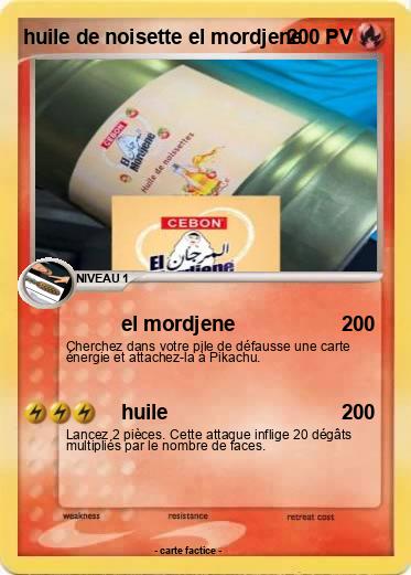 Pokemon huile de noisette el mordjene