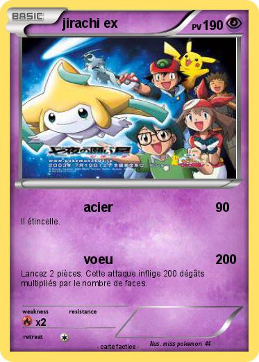Pokemon jirachi ex