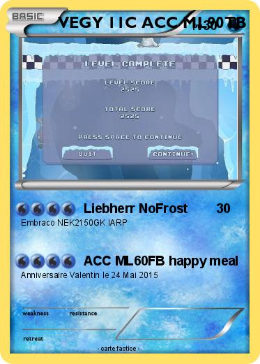 Pokemon VEGY 11C ACC ML90TB