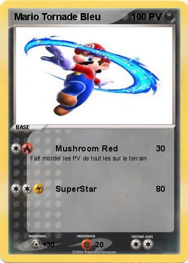 Pokemon Mario Tornade Bleu