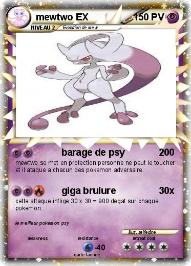 Pokemon mewtwo EX