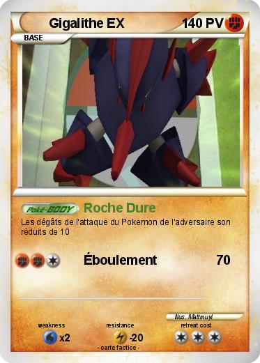 Pokemon Gigalithe EX