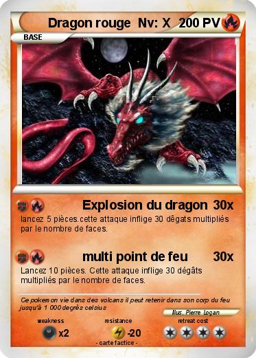 Pokemon Dragon rouge  Nv: X