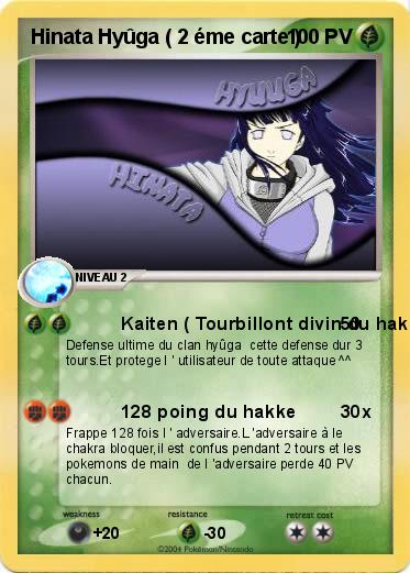 Pokemon Hinata Hyûga ( 2 éme carte )