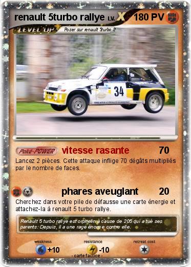 Pokemon renault 5turbo rallye