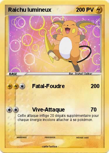 Pokemon Raichu lumineux