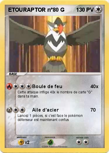 Pokemon ETOURAPTOR n°80 G 