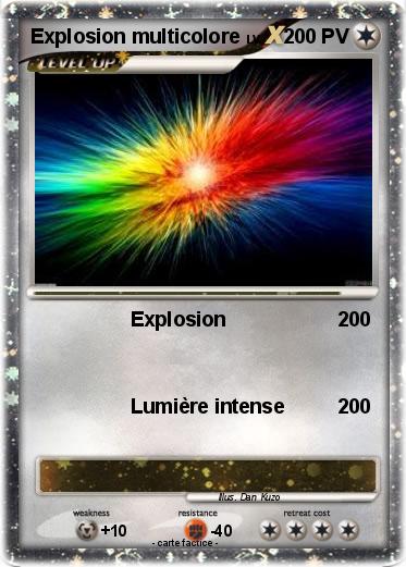 Pokemon Explosion multicolore