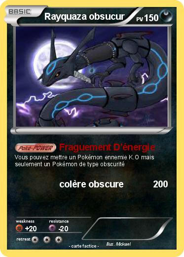 Pokemon Rayquaza obsucur
