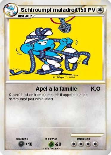 Pokemon Schtroumpf maladroit