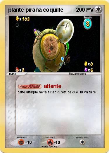 Pokemon plante pirana coquille