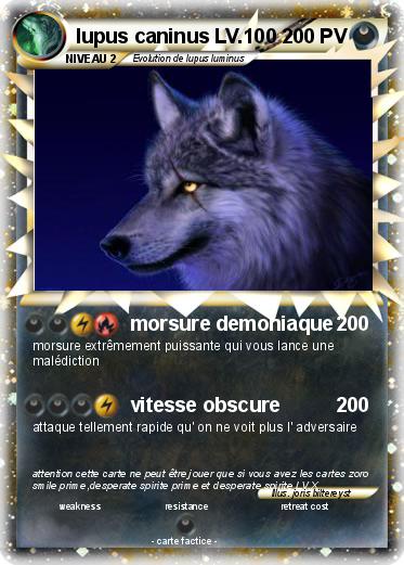 Pokemon lupus caninus LV.100