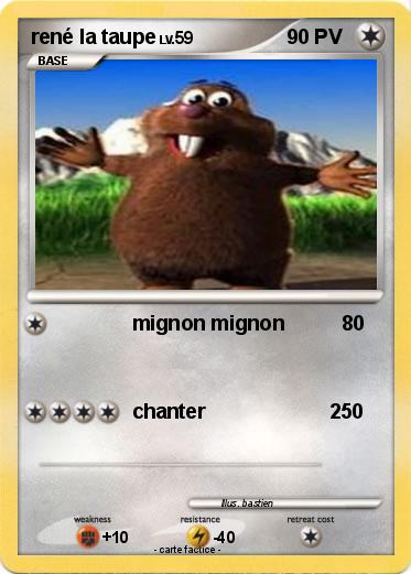 Pokemon rené la taupe