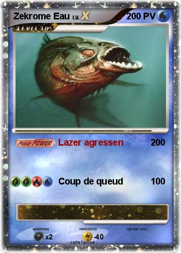 Pokemon Zekrome Eau