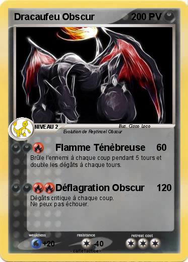 Pokemon Dracaufeu Obscur