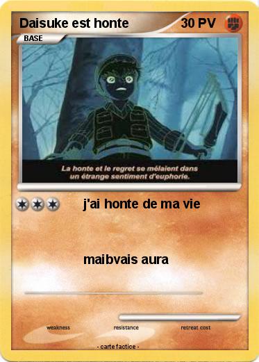 Pokemon Daisuke est honte