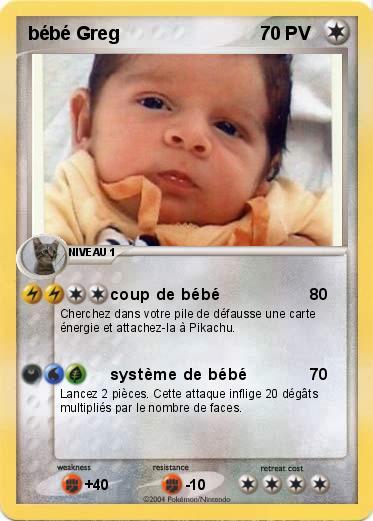 Pokemon bébé Greg