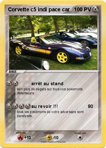 Pokemon Corvette c5 indi pace car