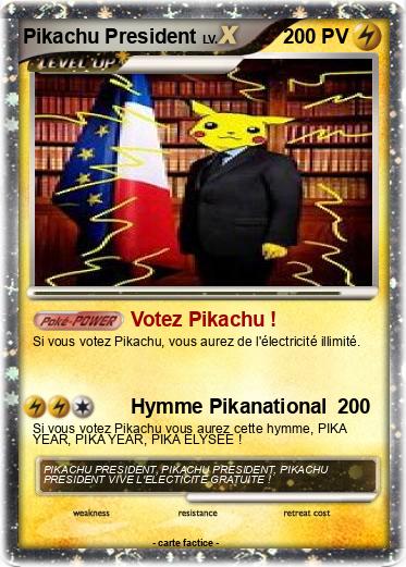 Pokemon Pikachu President