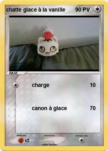 Pokemon chatte glace à la vanille