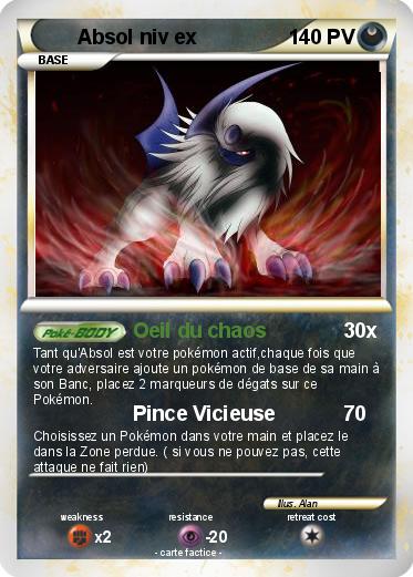 Pokemon Absol niv ex