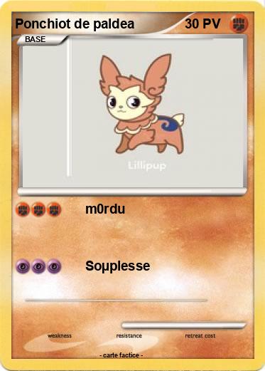 Pokemon Ponchiot de paldea