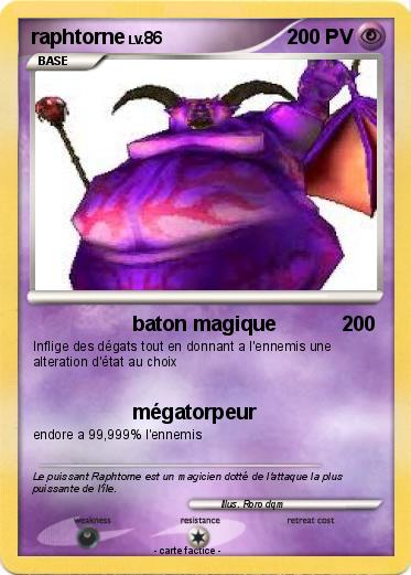 Pokemon raphtorne