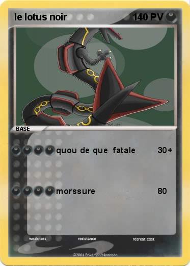 Pokemon le lotus noir