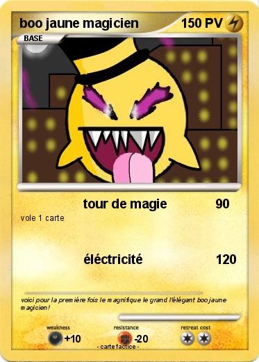 Pokemon boo jaune magicien
