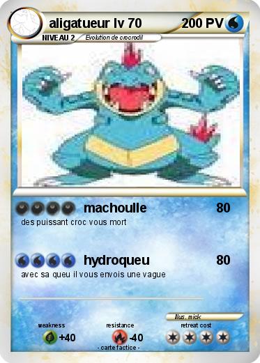 Pokemon aligatueur lv 70