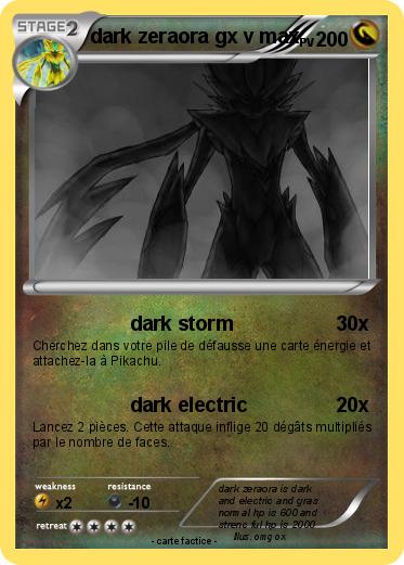 Pokemon dark zeraora gx v max