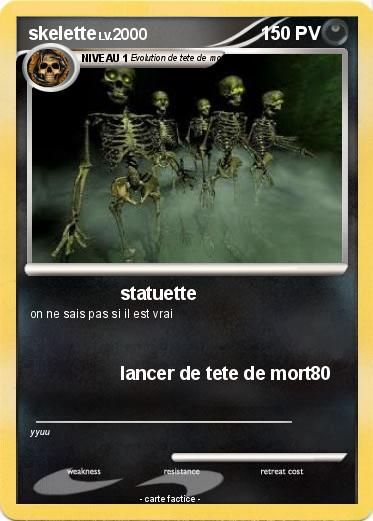 Pokemon skelette