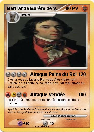 Pokemon Bertrande Barère de V. Pokemon Bertrande Barère de V.