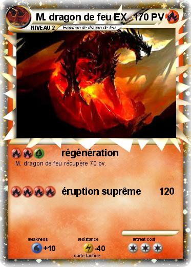 Pokemon M. dragon de feu EX
