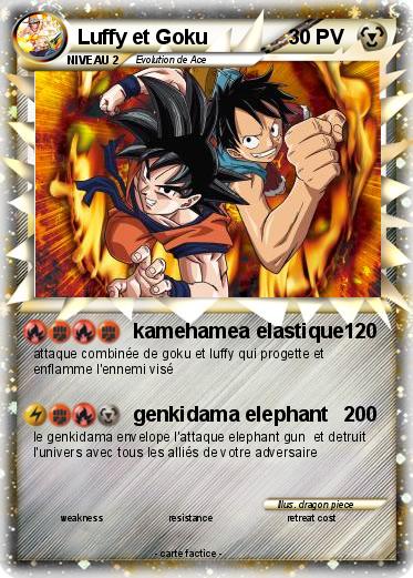 Pokemon Luffy et Goku