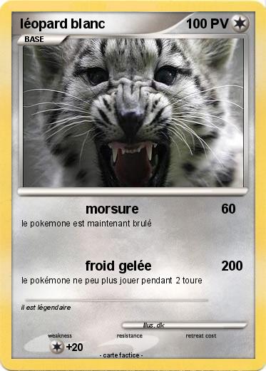 Pokemon léopard blanc