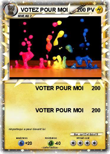 Pokemon VOTEZ POUR MOI