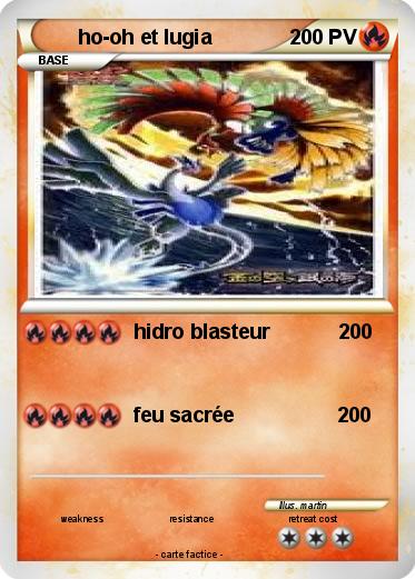 Pokemon ho-oh et lugia