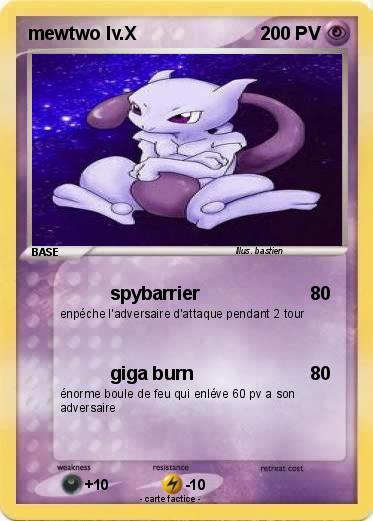 Pokemon mewtwo lv.X