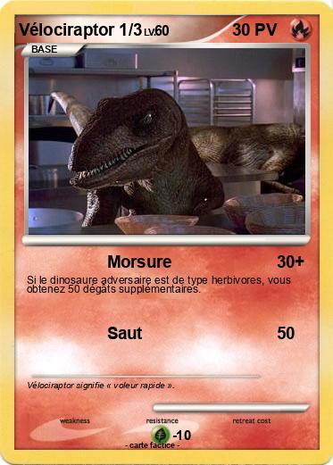 Pokemon Vélociraptor 1/3