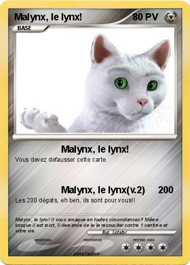 Pokemon Malynx, le lynx!