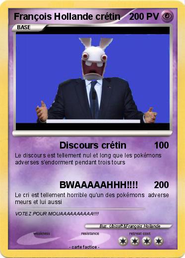 Pokemon François Hollande crétin